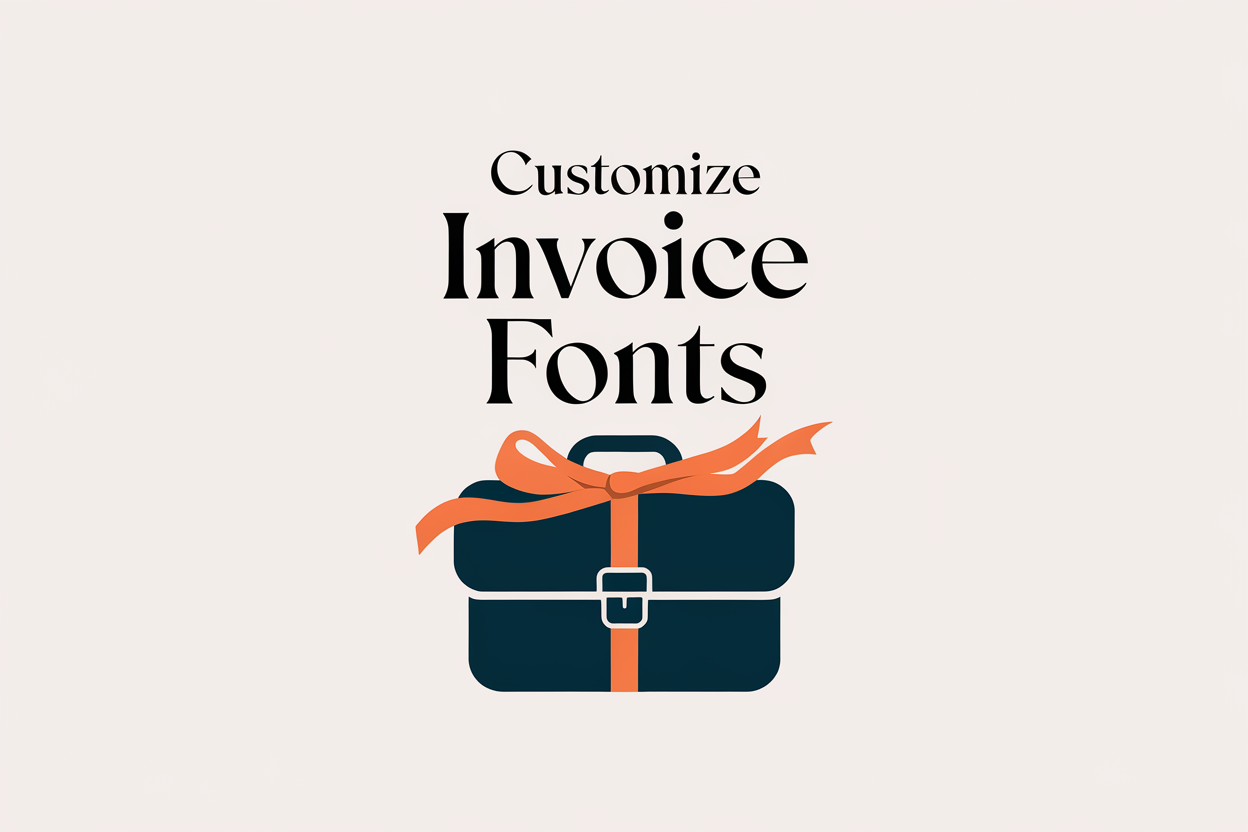Customize invoice fonts to match your brand
